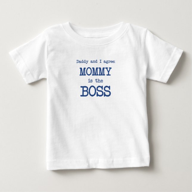Camiseta De Bebé Mamá Es La Jefe (Anverso)