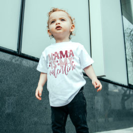 Camiseta De Bebé Mamá es mi El día de San Valentín Baby T-Shirt