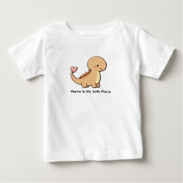 Camiseta De Bebé Mama es mi lugar seguro camiseta para bebé