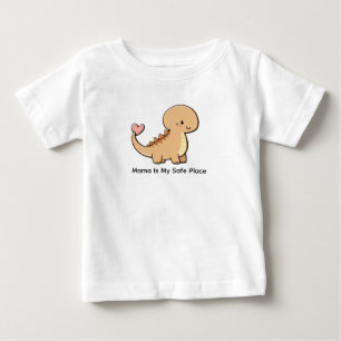 Camiseta De Bebé Mama es mi lugar seguro camiseta para bebé