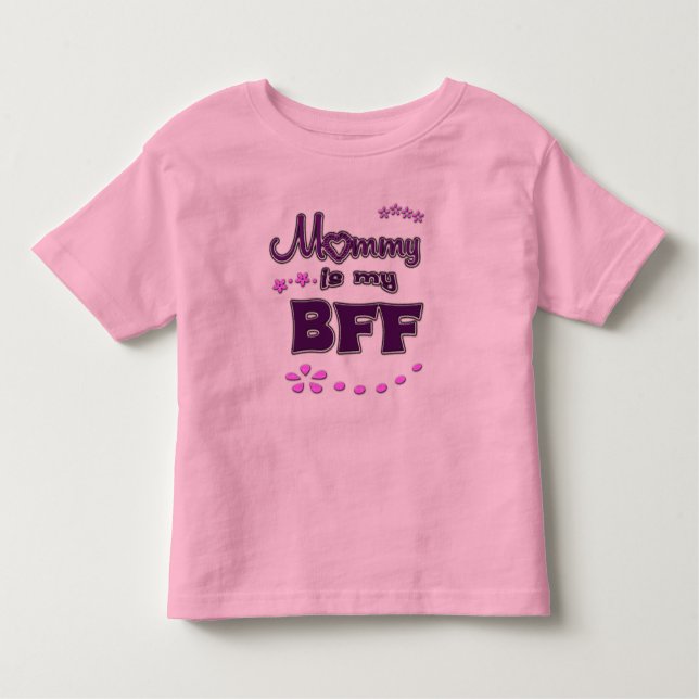 Camiseta De Bebé Mamá es mi mejor amiga (Anverso)