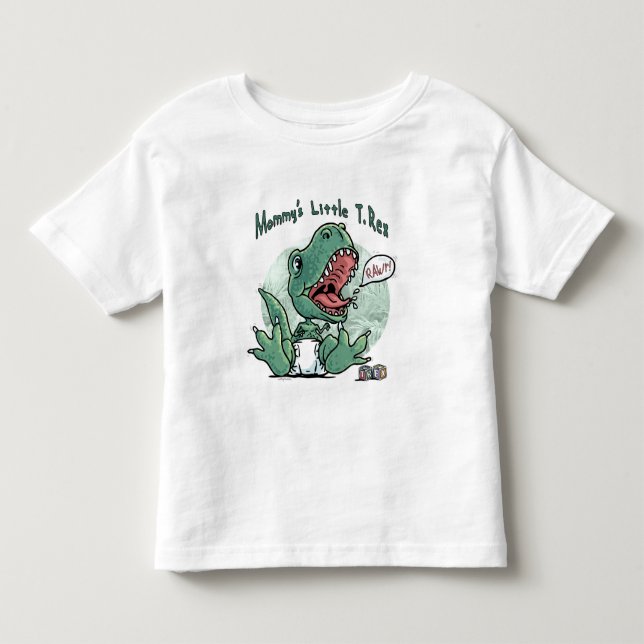 Camiseta De Bebé Mamá es pequeña T Rex (Anverso)