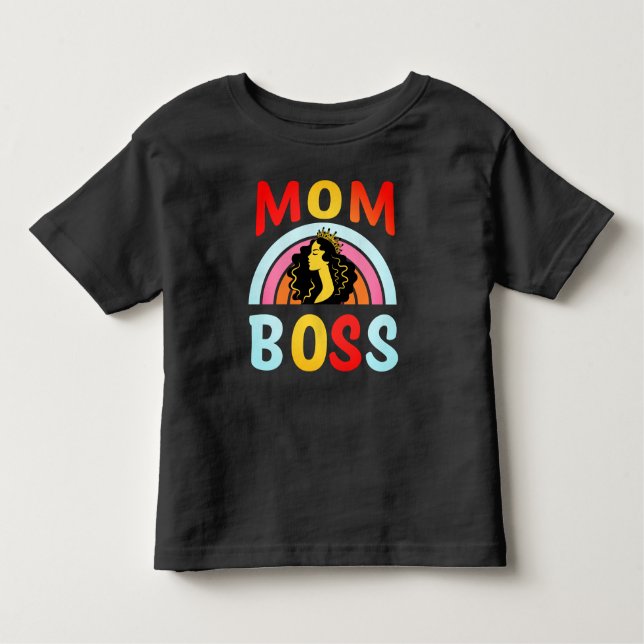 Camiseta De Bebé Mamá Jefe - Día de la Madre - 66621 (Anverso)