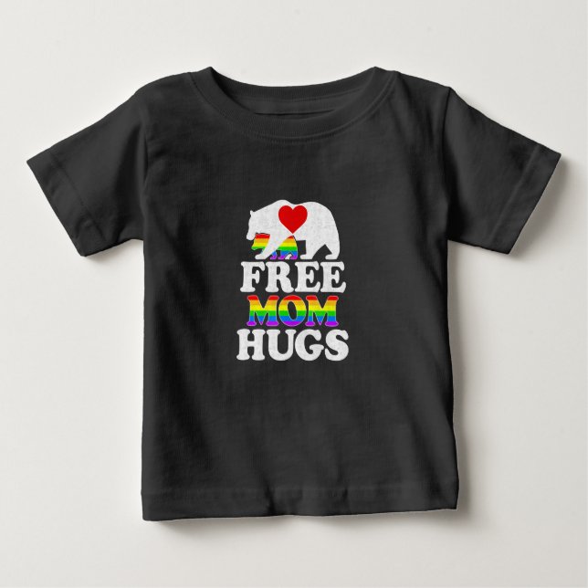 Camiseta De Bebé Mamá libre abraza a mujeres orgullo LGBT (Anverso)