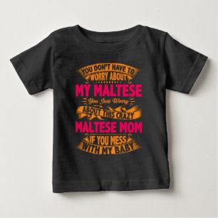 Camiseta De Bebé Mamá maltesa loca
