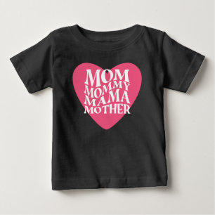 Camiseta De Bebé Mamá mami mama madre