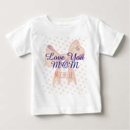 Camiseta De Bebé Mamá Mami Te Amo Cute Elegante Día de las Madres M