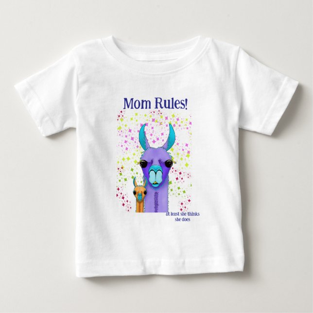 Camiseta De Bebé Mamá maneja a mamá ama y (Anverso)