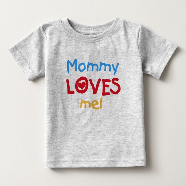 Camiseta De Bebé Mamá me ama (Anverso)