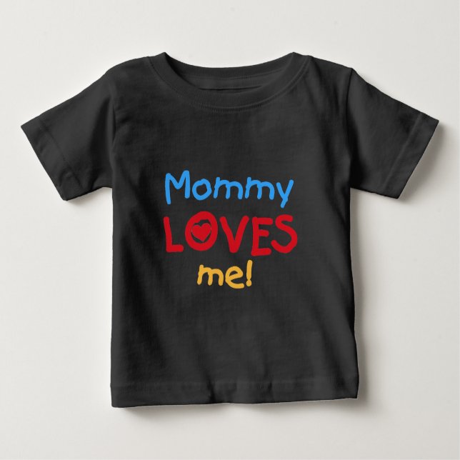 Camiseta De Bebé Mamá me ama (Anverso)