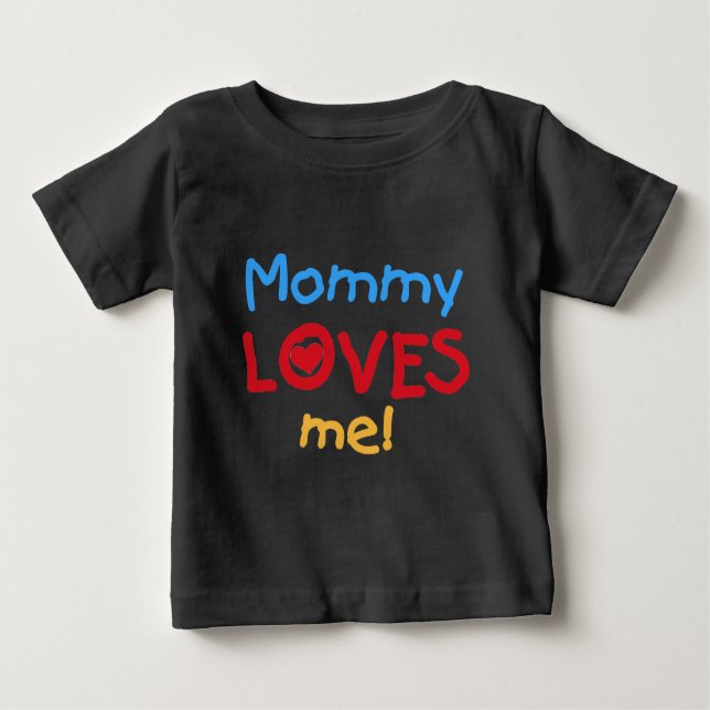 Camiseta De Bebé Mamá me ama (Anverso)