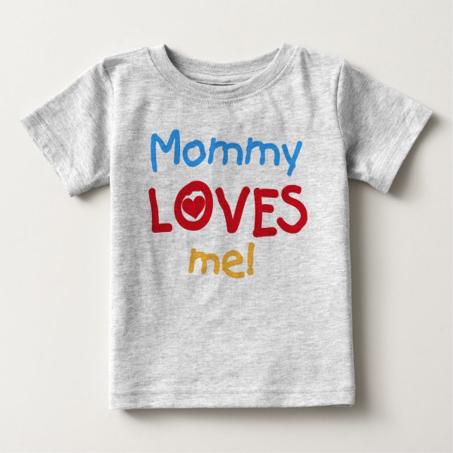 Camiseta De Bebé Mamá me ama (Anverso)