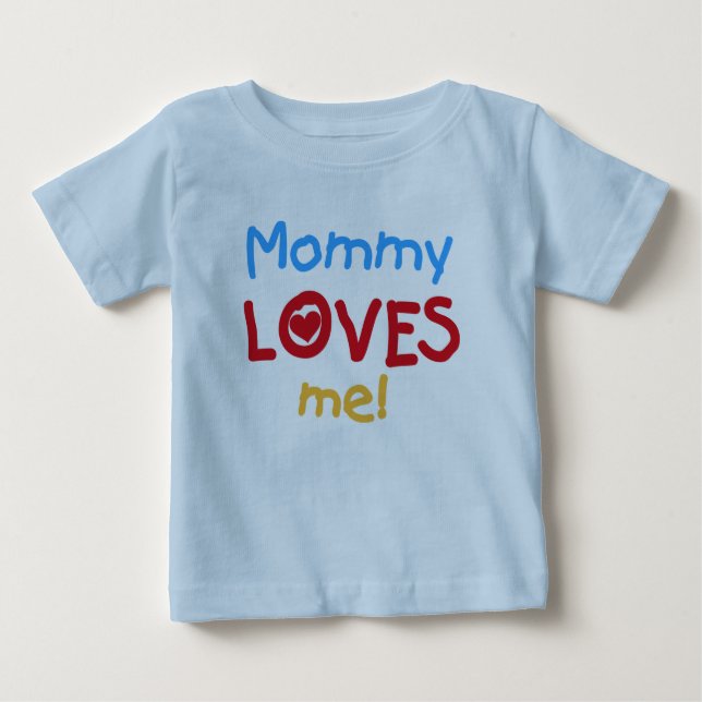 Camiseta De Bebé Mamá me ama (Anverso)