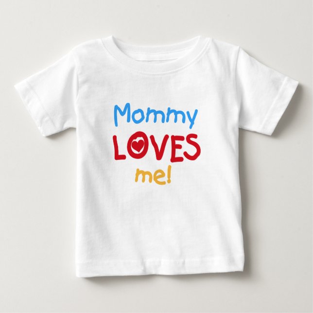 Camiseta De Bebé Mamá me ama (Anverso)