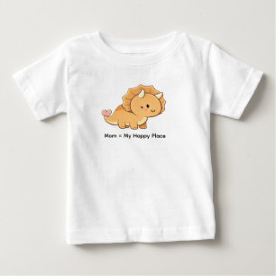 Camiseta De Bebé Mamá = Mi lugar feliz – Ilustración adorable de Tr