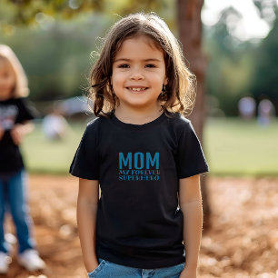 Camiseta De Bebé Mamá Mi Súper Héroe Favorito azul turquesa