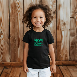 Camiseta De Bebé Mamá Mi Súper Héroe Verde para Siempre