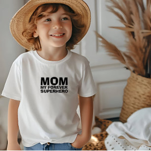 Camiseta De Bebé Mamá Mi Superhéroe para Siempre