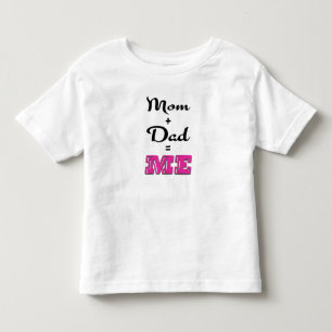 Camiseta De Bebé Mamá + papá = ME