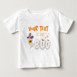 Camiseta De Bebé Mamá Papá Noel es mi blanco de Halloween.