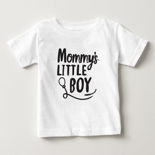 Camiseta De Bebé Mamá pequeña, pequeña y nueva madre de mamá negra  (Anverso)
