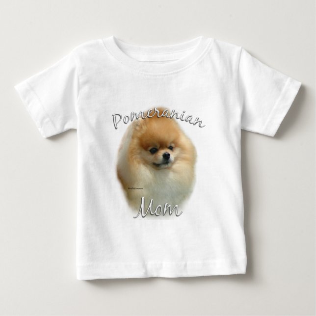 Camiseta De Bebé Mamá pomerana 2 (Anverso)