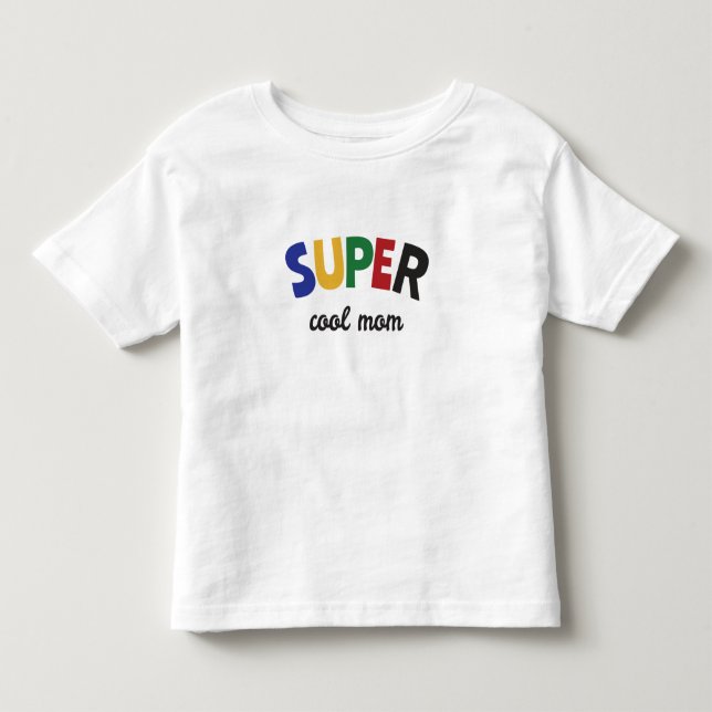 Camiseta De Bebé Mamá super genial (Anverso)