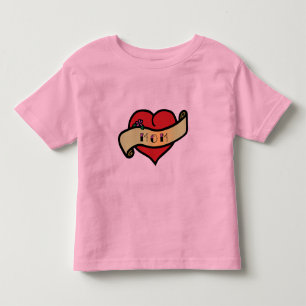 Camiseta De Bebé Mamá Tattoo Heart