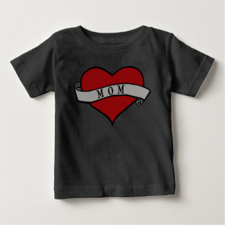 Camiseta De Bebé Mamá Tattoo Heart