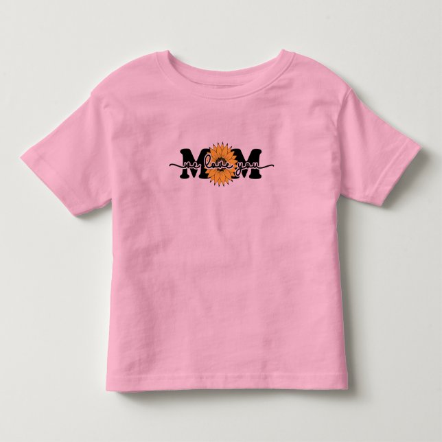 Camiseta De Bebé Mamá te amo - Día de la Madre (Anverso)