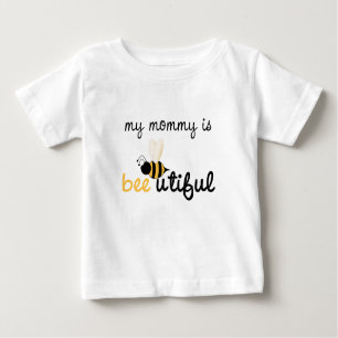 Camiseta De Bebé Mamá utiful de la abeja