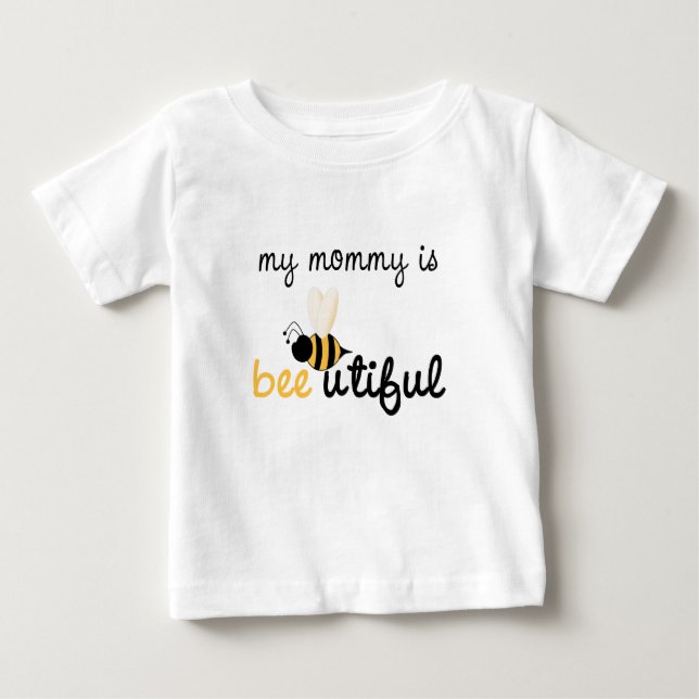 Camiseta De Bebé Mamá utiful de la abeja (Anverso)