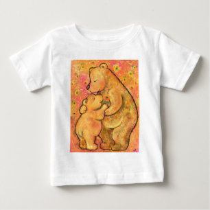 Camiseta De Bebé Mamá y oso bebé - Abrazo -