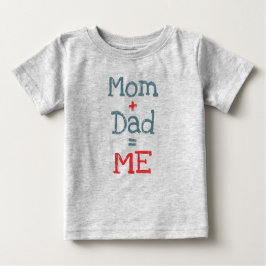 Camiseta De Bebé Mamá y papá son yo