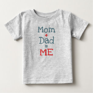 Camiseta De Bebé Mamá y papá son yo