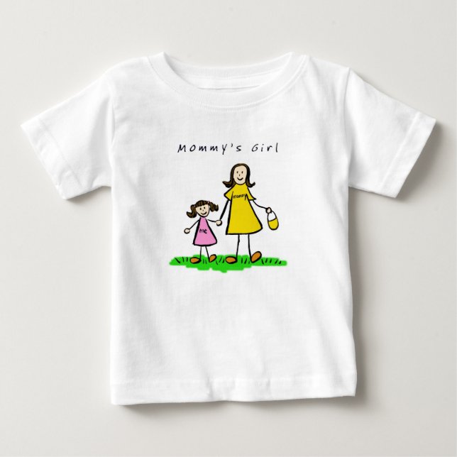 Camiseta De Bebé Mamá y yo (Brunette con título) (Anverso)