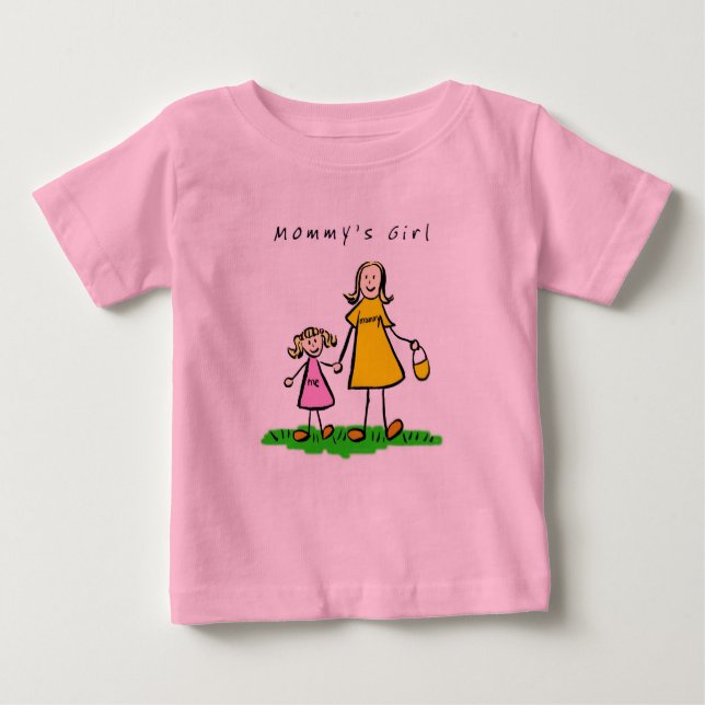 Camiseta De Bebé Mamá y yo (rubio con título) (Anverso)