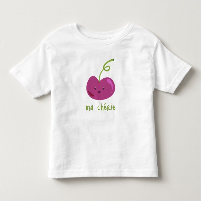 Camiseta De Bebé Mamáes chérie | Fruta de cerezo de niña pequeña (Anverso)