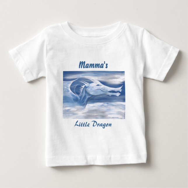 Camiseta De Bebé Mamas poco dragón (Anverso)