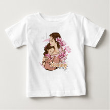 Camiseta de bebé mami