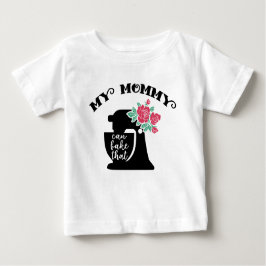 Camiseta De Bebé Mami de hornear lindo unisex