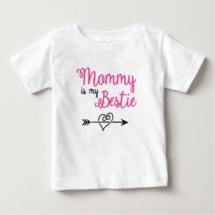Camiseta De Bebé Mami es mi mejor amiga