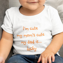 Camiseta De Bebé Mamis Lindas Papis Afortunados Niños Divertidos Ni