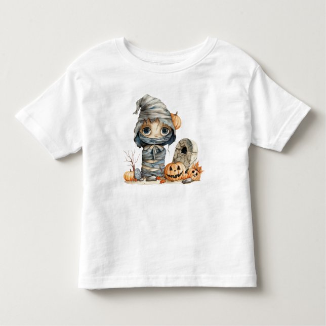 Camiseta De Bebé Mamita de parche de calabaza - Whalloween Whimsy e (Anverso)