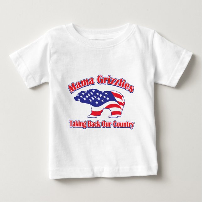 Camiseta De Bebé Mamma-Grizzly (Anverso)