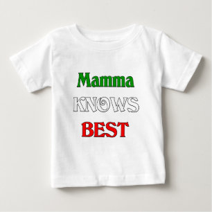 Camiseta De Bebé Mamma sabe mejor