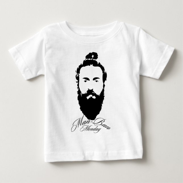 Camiseta De Bebé Man Bun Monday (Anverso)