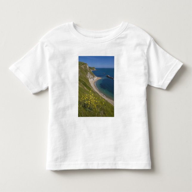 Camiseta De Bebé Man of War Bay, Jurassic Coast, Lulworth, Dorset, (Anverso)
