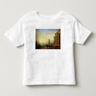 Camiseta De Bebé Mañana en el puerto, 1640 (aceite en lona)