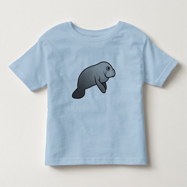 Camiseta De Bebé Manatee lindo (Anverso)